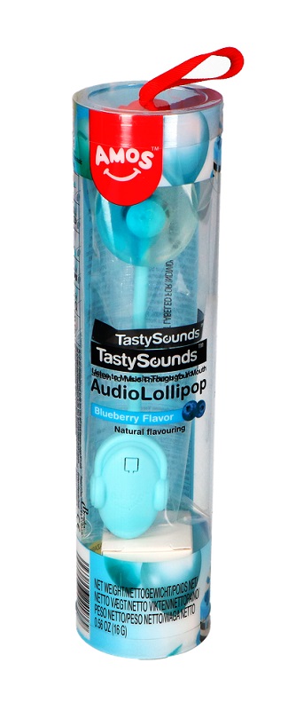 Lecca-lecca azzurro gusto mirtillo con musica - Tasty Sounds 16g